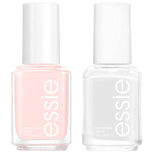 essie Nagellack-Ballett-French-Manikre-Set, ein transparenter rosafarbener und ein weier Nagellack, 8-frei, vegan, 1 Set