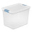 Sterilite 18-Pack Stackable Storage Bin with Lid  Clear Plastic Design  25 Quart 1