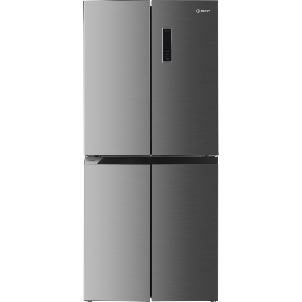 Indesit Total No Frost Ingf 6421 Xp4uk Fridge-Freezer Freestanding 421 L E Silver, Stainless Steel