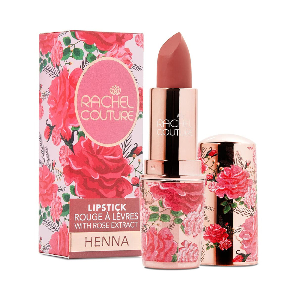 L?Piz Labial Mate Rachel Couture Con Color De Alto Impacto, Vegano Y Libre De Crueldad Animal, Con Infusi?N De Extracto De Rosa, 0,12 Oz, Henna-image