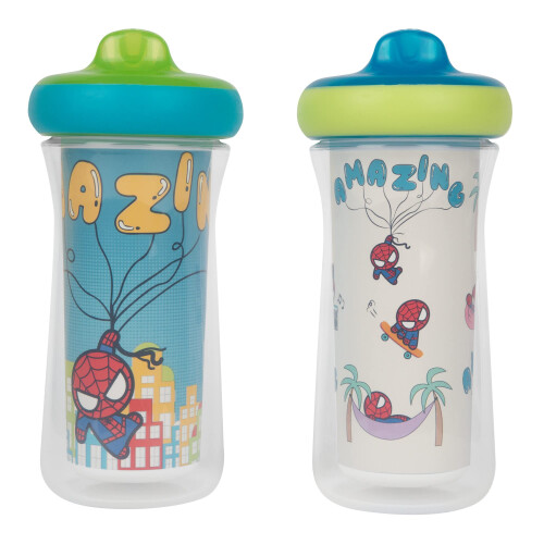 The First Years Marvel Isolerade Sippy Cups - Spill Proof Barnkoppar 9 Ounce - 2-pack