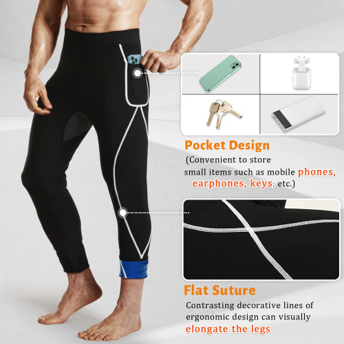 Dyuai Saua Sauna Pants for Men Compression Compression Pants 2