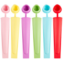 6 PC-uri Popsicles Molduri Silicon Ice Pop Matree pentru copii Refolosibili congelator Tuburi pop multi-culori Pop Pop Mold nghe?at de ghea?a n