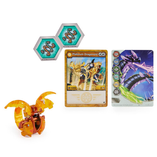 Bakugan Bakugan Evolutions 2022 Serie Platino Dragonoid Aurelus (Oro) 1