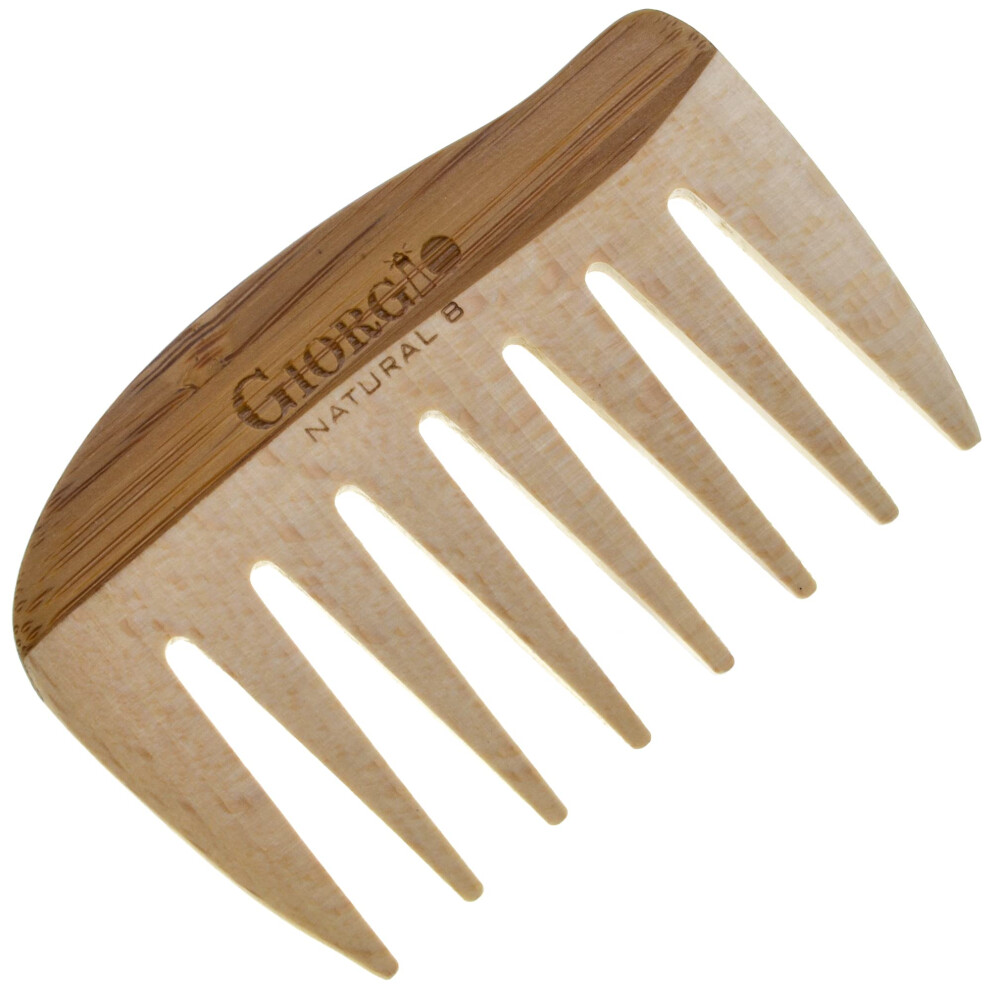 Giorgio Gionat8 Small Natural Wooden Comb Hair Detangler Wide Tooth Co
