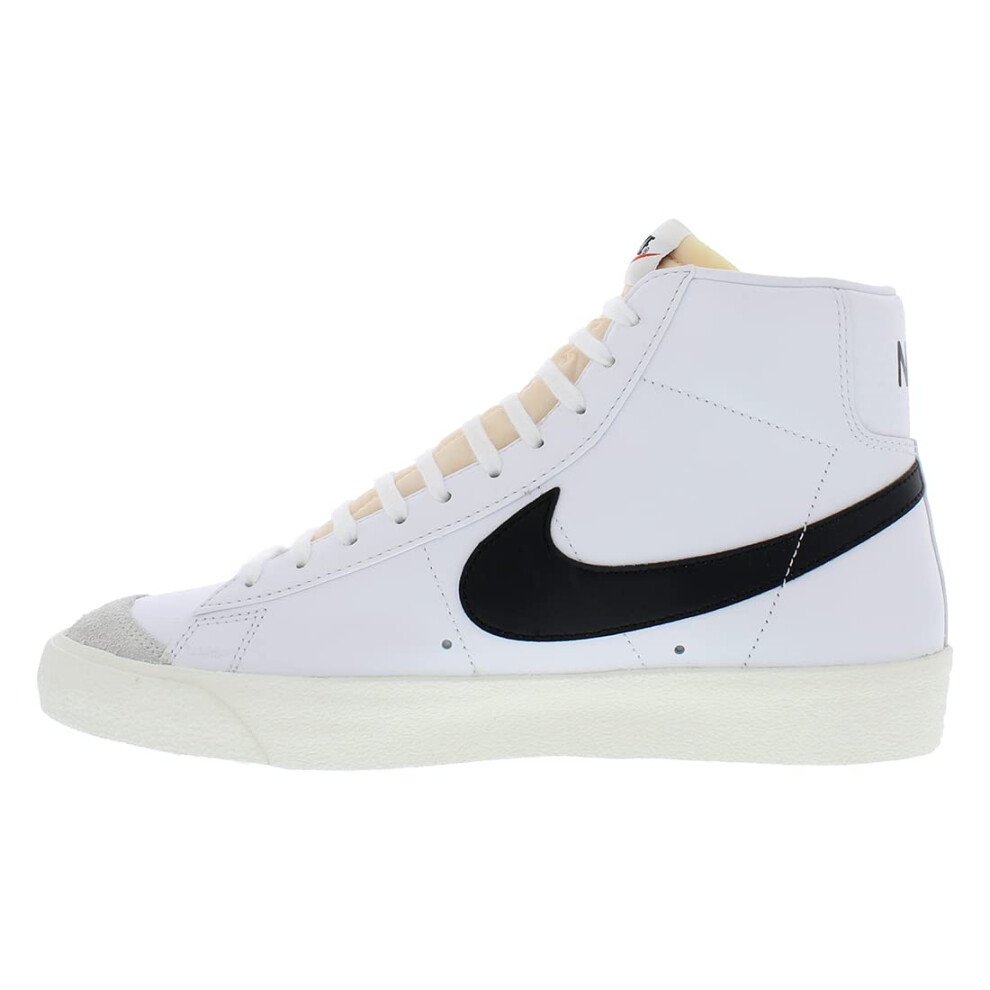 Nike mens Blazer Mid '77 Shoe  White/Black/Sail/Chlorophyll  12