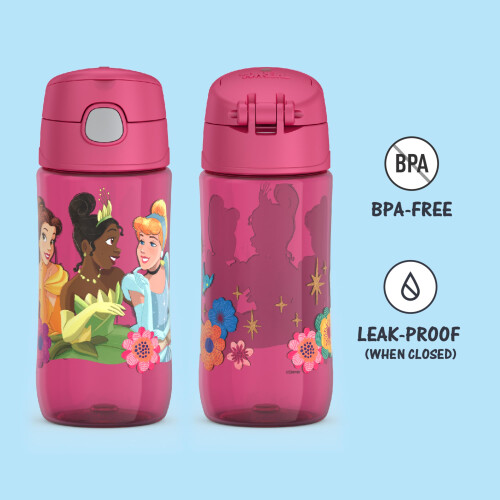 Thermos THERMOS FUNTAINER 16 oz Πλαστικό Μπουκάλι Υδροδότησης με Στόμιο, Πριγκίπισσα 1