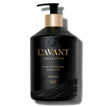 L'Avant Collective High Performing Hand Soap | Lyxiga ingredienser fr mjuka och slta hnder | Frsk linne doft | teranvndbar glasflaska (16 f