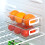 Youngever 4 Pack Stackable Plastic Storage Organizer Container Bins  Stackable Storage Bins with Handler for Refrigerator  Pantr 5