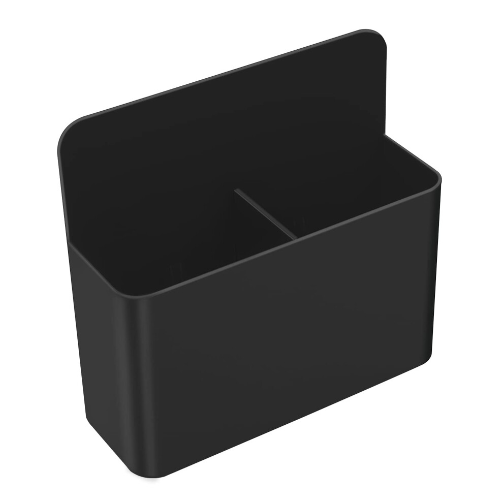 Moko Portapenne Magnetico, Scatola Magnetica In Abs, Portaoggetti Magnetico, Organizer Magnetico Per Lavagna Bianca, Con Divisorio Rimovibile, Forniture Per Casa, Scuola, Ufficio, Nero-image