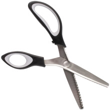 JubileeYarn Zackenschere in professioneller Qualitt 24,1 cm (9,5 Zoll) gezahnter Edelstahl Schwarz und Grau 1 Paar