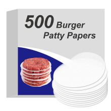 Burger Patty Paper Round 4,5 -calowy zestaw 500 non stick podkladka do prasy Patty Hamburger Papers