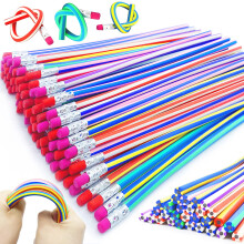 Guuozzli 45 Stck flexible weiche Bleistifte, 7,1 Zoll, magische Biegestifte, weiche, neuartige Bleistifte mit Radiergummi fr Kinder, Geschenke, Stu