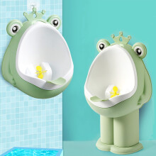 Frosch-Pipi-Training, Tpfchentraining-Urinal fr Jungen, Kinder, Kleinkinder, stehendes Urinal, wandmontierte Toilette mit lustigem Zielziel, grn
