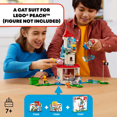 LEGO LEGO Super Mario Σακίδιο Γάτας Peach και Σετ Επέκτασης Παγωμένος Πύργος 71407 1