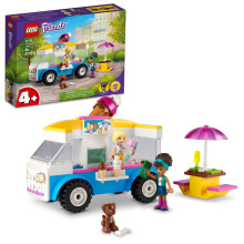 Lego Friends Glass Truck Building Toy Preteny Play Gift For Kids Girls Pojkar i ldrarna 4 och upp med Toy Van Andrea & Roxy Mini-Dolls Toy Dog a