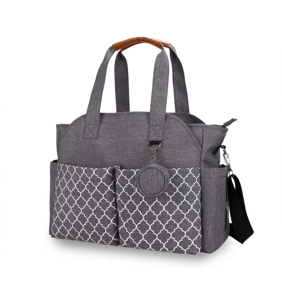 Sac     langer MEYTEILAY, grand sac fourre-tout pour b   b    avec table     langer, sac     langer multifonction pour femme (gris)