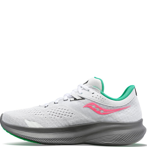 Saucony Γυναικεία Παπούτσια Ride 16, Λευκό/Γκρίζο, 7
