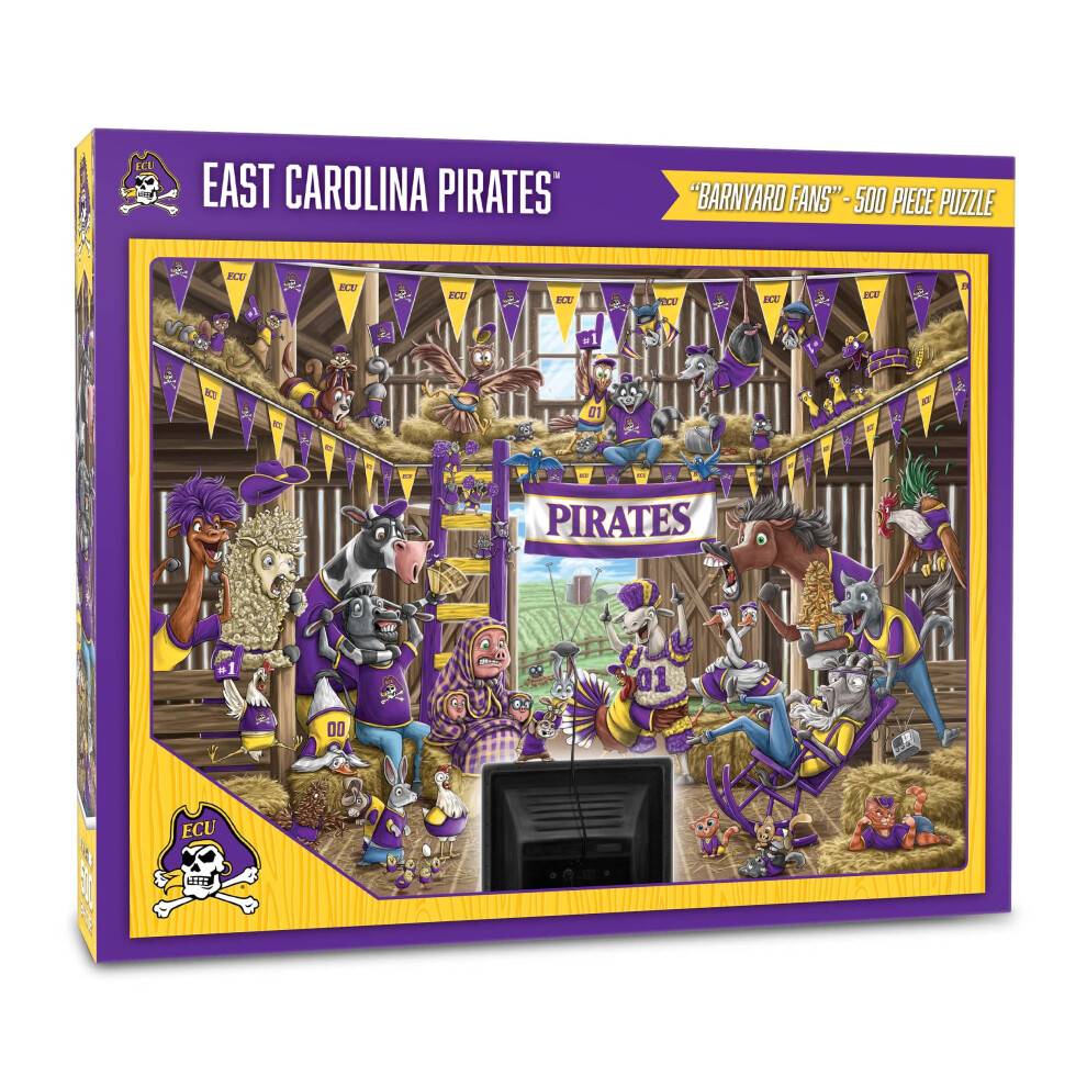 Puzzle Ncaa 500 Pi Ces Des Fans De Barnyard Pirates De La Caroline De L'est De Youthefan-image