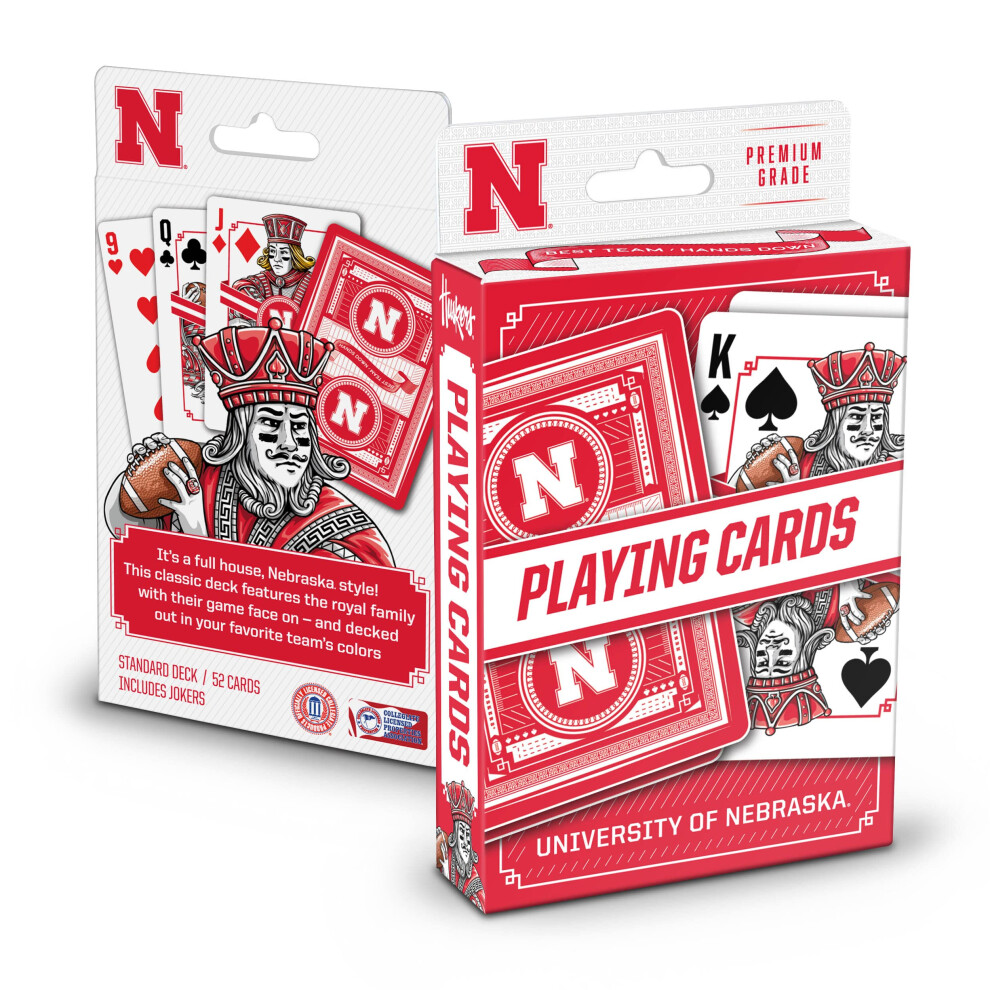 Photos - Board Game YouTheFan NCAA Nebraska Cornhuskers Classic Series Playing Cards 1905565