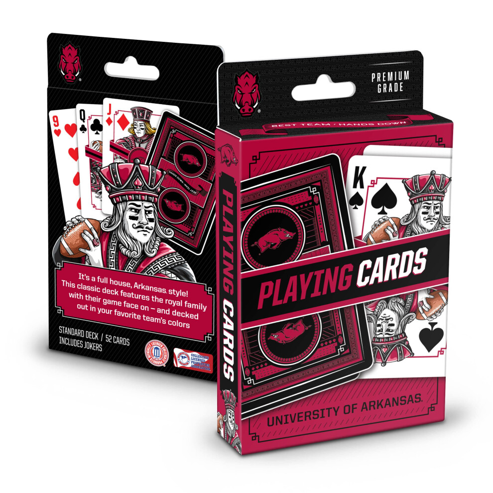 Cartes     jouer de la s   rie classique NCAA Arkansas Razorbacks de YouTheFan