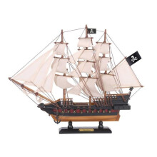 Handcrafted Model Ships Fearless-15-Lim-White-Sails 15 in. Wooden Fearless White Sails Limited Model Pirate Ship