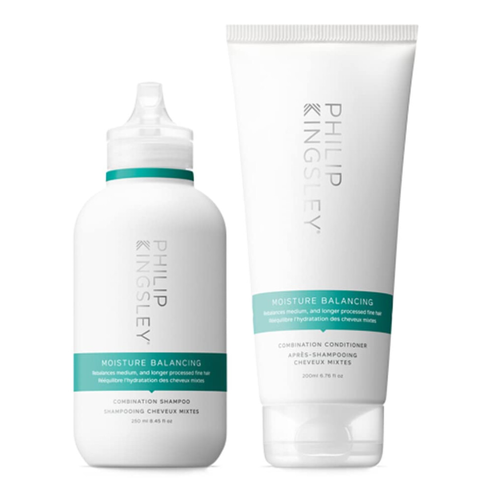 Philip Kingsley Moisture Balancing Shampoo and Conditioner Set for Dry  Oily  Combination Hair  Hydrating Hair Products Moisturizing  Hydrates Smoothe