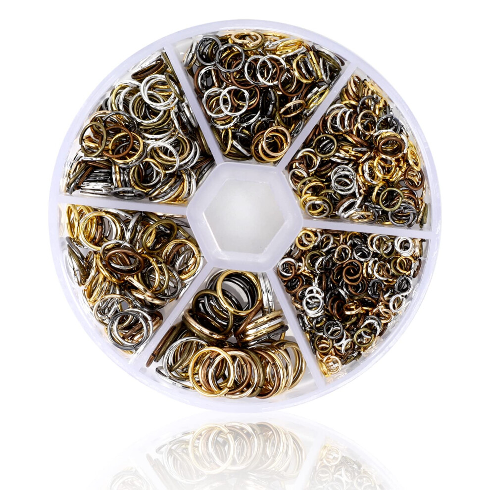 Lot De 1000 Connecteurs Joint Torique En M Tal Avec Anneaux De Jonction Ouverts Pour Juif-image