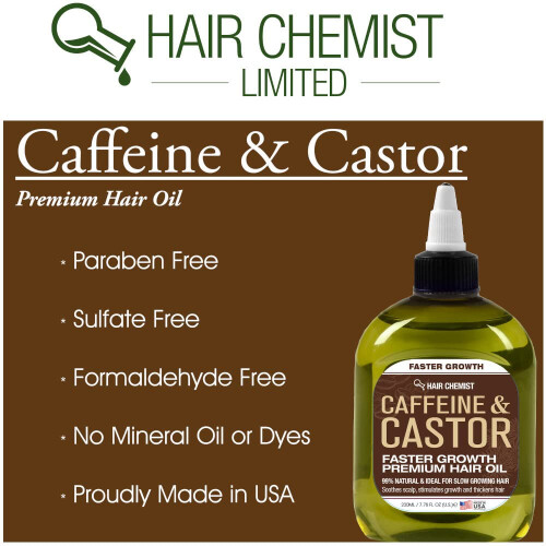 Hair Chemist, Έλαιο, 7.1 oz - Έλαιο Ρύθμισης Μαλλιών με Καφεΐνη και Καστορέλαιο 1