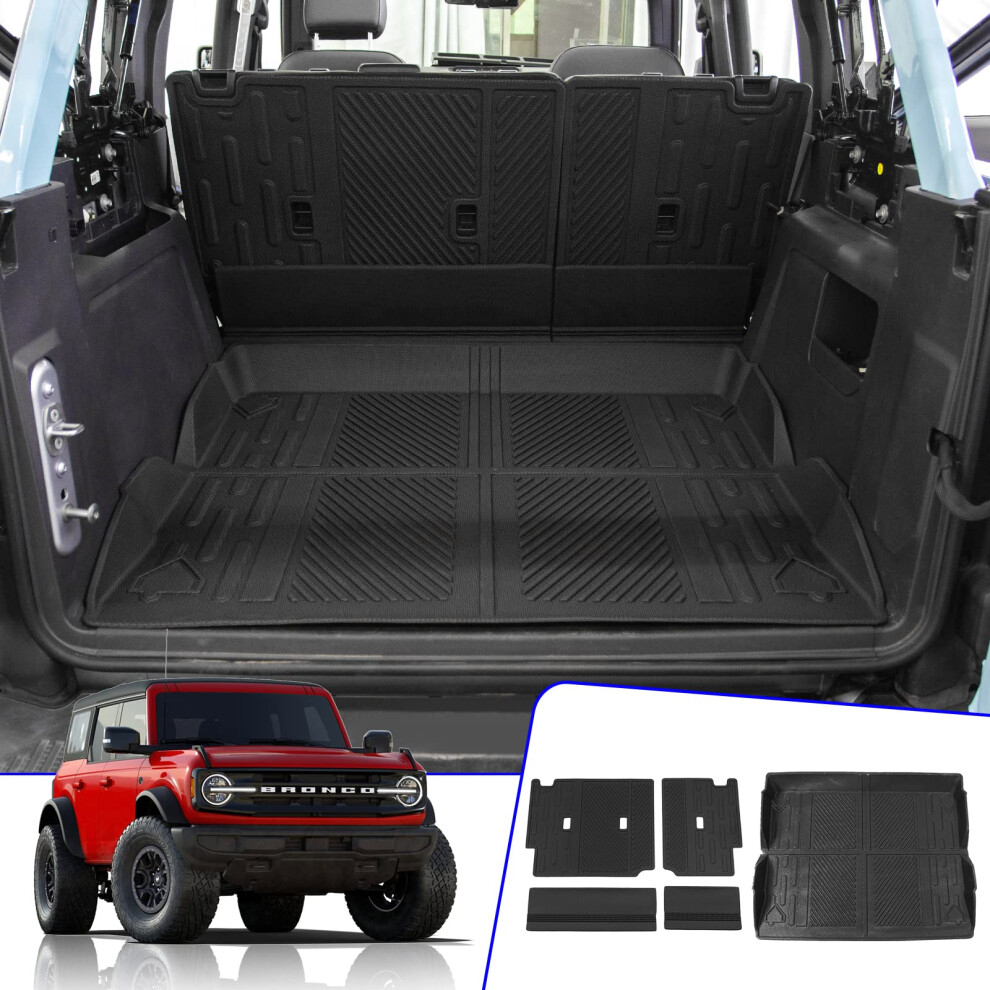 Rongtaod Cargo Mat Compatible With 2021-2024 Ford Bronco 4 Door Trunk 792119734111