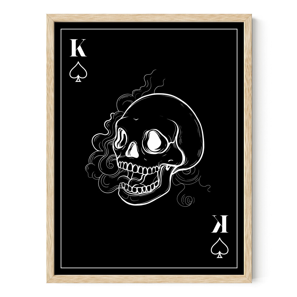 Affiche cr   ne HAUS AND HUES - Impression d'art de cr   ne Halloween Image effrayante Art squelette Art mural effrayant Affiche squelette Image d'Ha