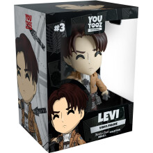Youtooz Levi-Vinylfigur, 11,4 cm, Levi-Figur aus der Attack on Titan-Serie. Youtooz AOT-Sammelfigur Youtooz Attack on Titan-Kollektion