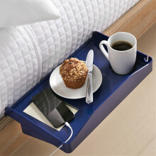 Prateleira Lateral Moderna para Cama, Quarto Universitário, Prateleira para Beliche, Bandeja de Canto com Suporte