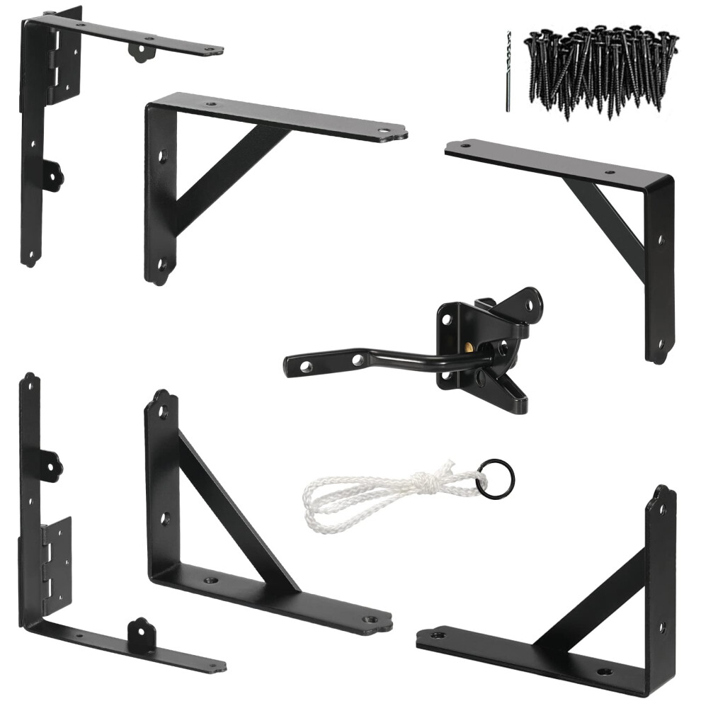 Support d'angle de portail GoldOrcle Kit de quincaillerie pour cadre de portail anti-affaissement N