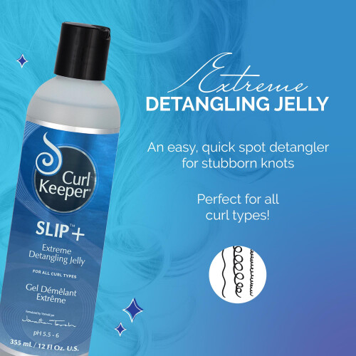 Curl Keeper Slip Plus Extreme Gel Αποκόλλησης Μαλλιών για Κουλουριαστά Μαλλιά, 12 Fl Oz 1