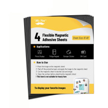 Mr. Pen- Adhesive Magnetic Sheets 8"" x 10"" 4 Pack Flexible Photo
