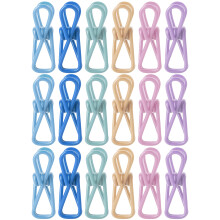 Mr. Pen- 18 pachet de 2 inci pasteluri PASTEL UTILITATE CLIP-uri acoperite cu PVC Clipuri Clipuri de metal Clipuri de mncare pentru depozitare a