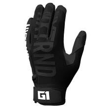 Nxtrnd G1 Youth Football Gloves Kids Sticky Receiver Gloves Black Youth Small