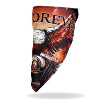 Hot Leathers FWC1003 Storm Cloud Eagle Face Wrap Neck Warmer - Multi Color - One Size Fits Most