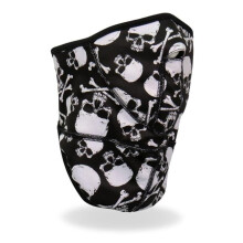 Hot Leathers FWC2003 Skull & Crossbones Face Wrap Neck Warmer - Multi Color - One Size Fits Most