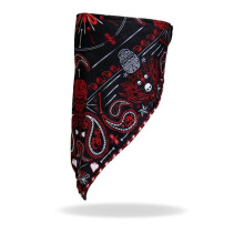 Hot Leathers FWC1004 Paisley Face Wrap Neck Warmer - Red - One Size Fits Most