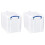 Really Useful Really Useful Box 19 Liter Plastic Stackable Storage Container w/Snap Lid & Built-In Clip Lock Handles for Home & Office Organization, Clear 2 Pack 1