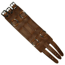 Hot Leathers WTB1002 2.5 in. 3-Strap Leather Watch Band - Brown