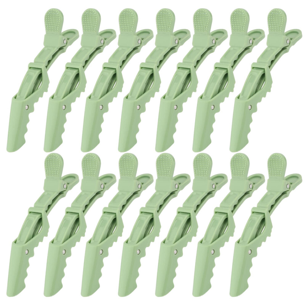 Ondder 14 Stuks Groene Alligator Haarclips Voor Styling, Grotere Secties-image