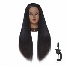 Hairingrid 2628 Mannequin Hoofd Haarstyling Training Hoofd Manikin Cosmetologie Pop Hoofd Synthetische Vezel Haar en Gratis Klem