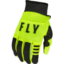 Fly Racing 2023 Youth F-16 Handschuhe (Hi-Vis/Schwarz Jugend Small)