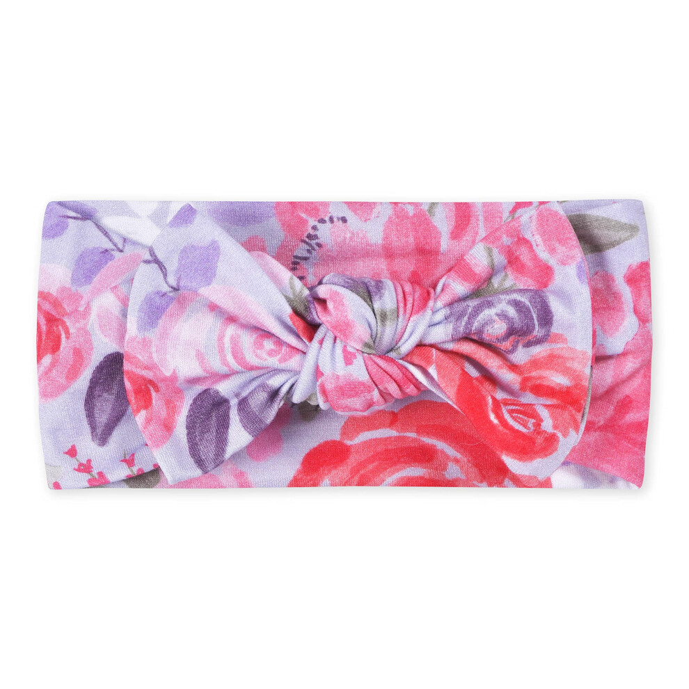 gerber Baby girls Buttery Soft Headband with Bow with Viscose Made fro