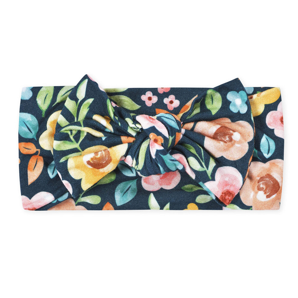 gerber Baby girls Buttery Soft Headband with Bow with Viscose Made fro