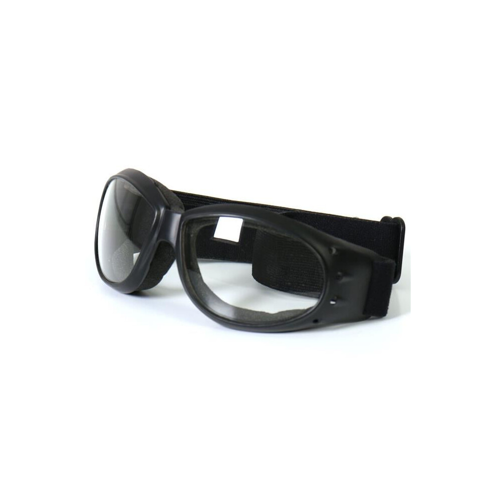 Photos - Motorcycle Goggles / Face Mask Hot Leathers SGG1005 Eliminator Style Motorcycle Riding Goggles with Lenses - Clear 82 
