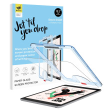 Hocents. Paperfeel Glass Screen Protector Compatible with iPad 9th/8th/7th Generation 10.2 inch [Auto-Alignment Tool] [EZ Kit] [Tempered Gla